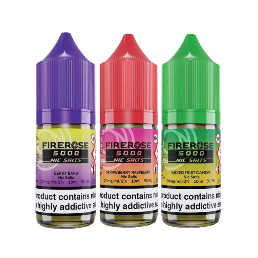 bulk wholesale Firerose 5000 Nic Salt 10ml Bottle - Box of 10 - Cherry Sours