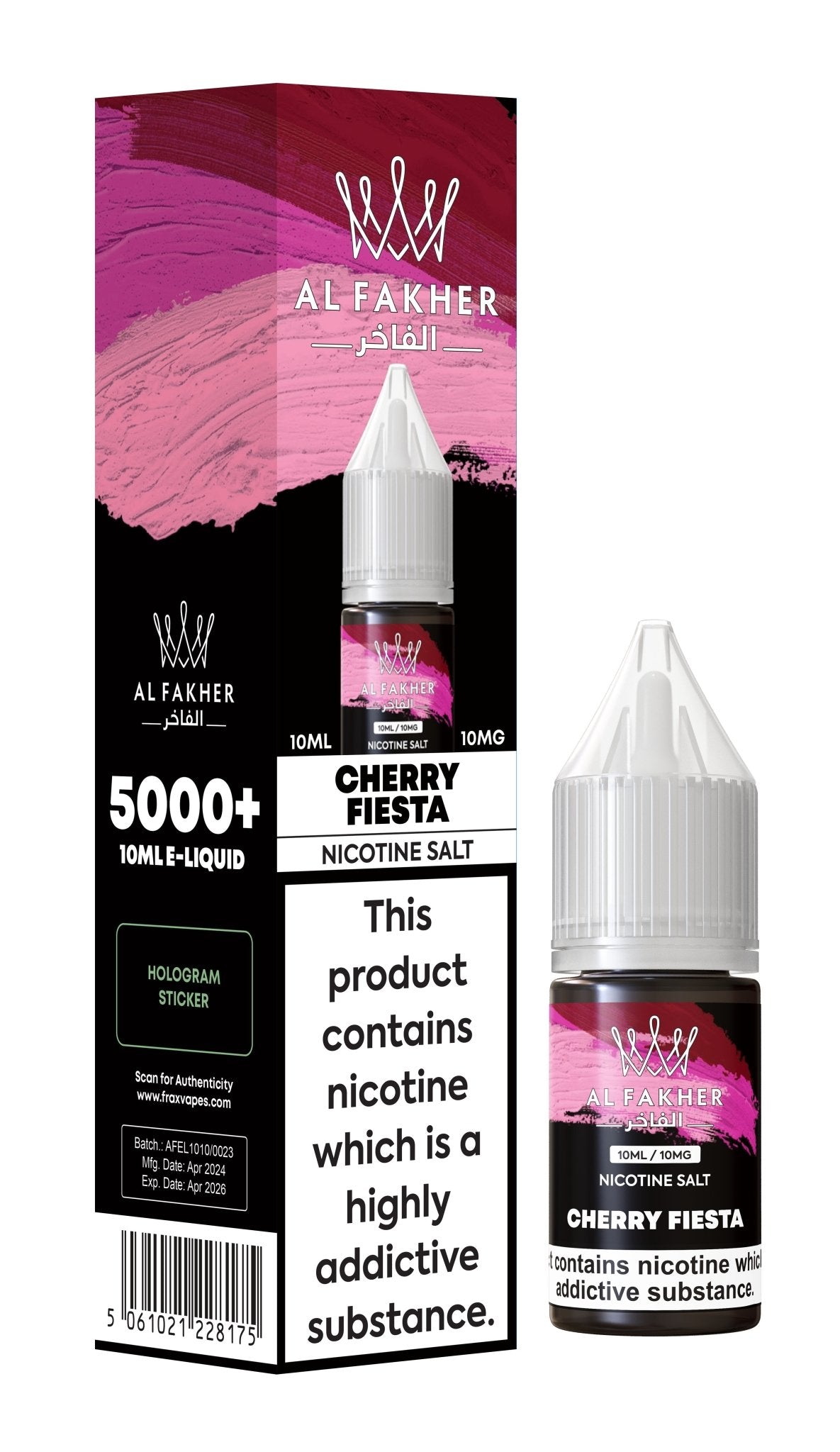 bulk wholesale Al Fakher Nic Salt 10ml E - Liquid Box of 10 - Cherry Fiesta