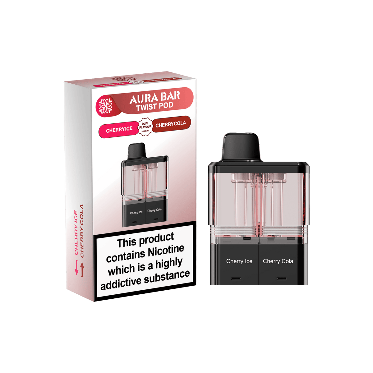 bulk wholesale Aura Bar Twist 40k Replacement Pods - Cherry Ice / Cherry Cola