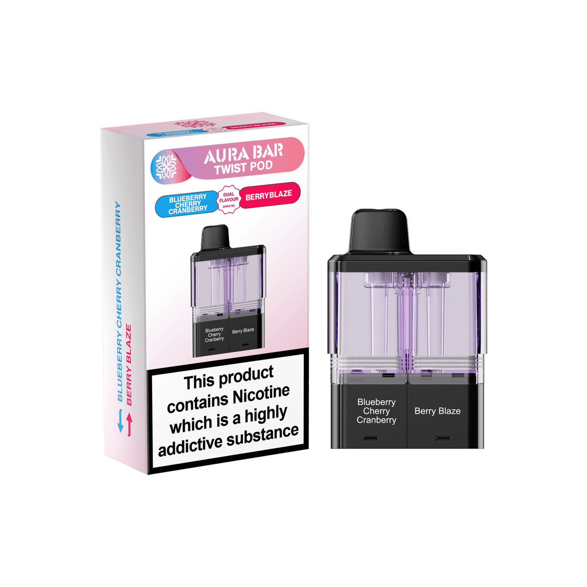 bulk wholesale Aura Bar Twist 40k Replacement Pods - Blueberry Cherry Cranberry / Berry Blaze