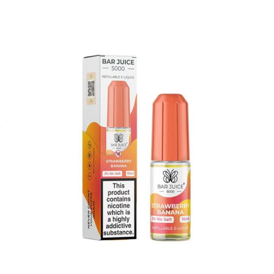 bulk wholesale Bar Juice 5000 Nic Salts Box of 10 - Strawberry Banana