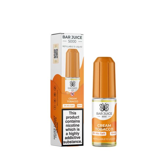 bulk wholesale Bar Juice 5000 Nic Salts Box of 10 - Cream Tobacco