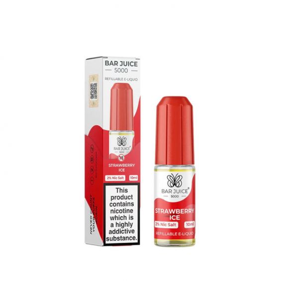 bulk wholesale Bar Juice 5000 Nic Salts Box of 10 - Strawberry Ice
