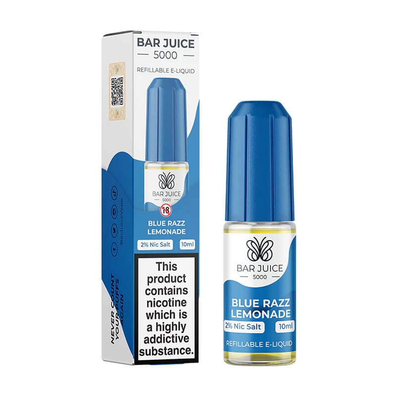 bulk wholesale Bar Juice 5000 Nic Salts Box of 10 - Blue Razz Lemonade