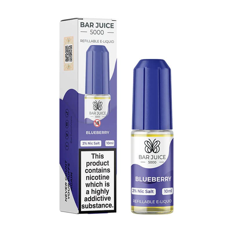 bulk wholesale Bar Juice 5000 Nic Salts Box of 10 - Blueberry
