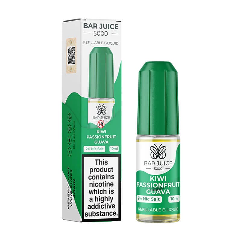 bulk wholesale Bar Juice 5000 Nic Salts Box of 10 - Kiwi Passionfruit Guava