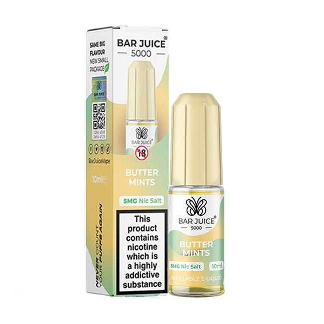 bulk wholesale Bar Juice 5000 Nic Salts Box of 10 - Butter Mints