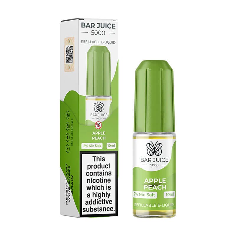 bulk wholesale Bar Juice 5000 Nic Salts Box of 10 - Apple Peach