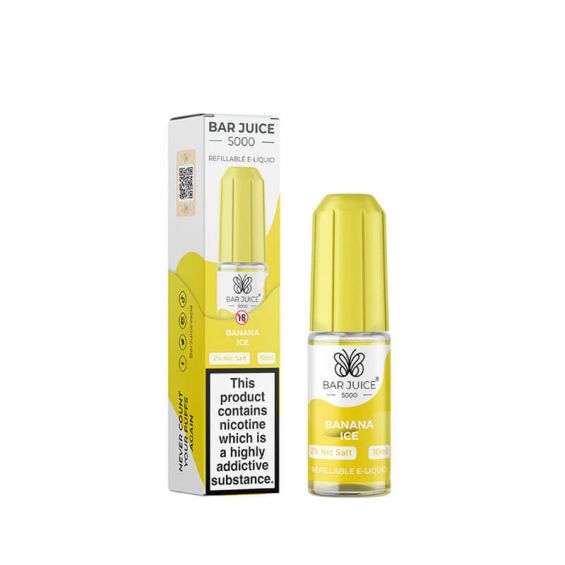 bulk wholesale Bar Juice 5000 Nic Salts Box of 10 - Banana Ice