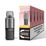 bulk wholesale Bloody Bar Crystal 10k Replacement Pods Pack of 5 - Peach Mango