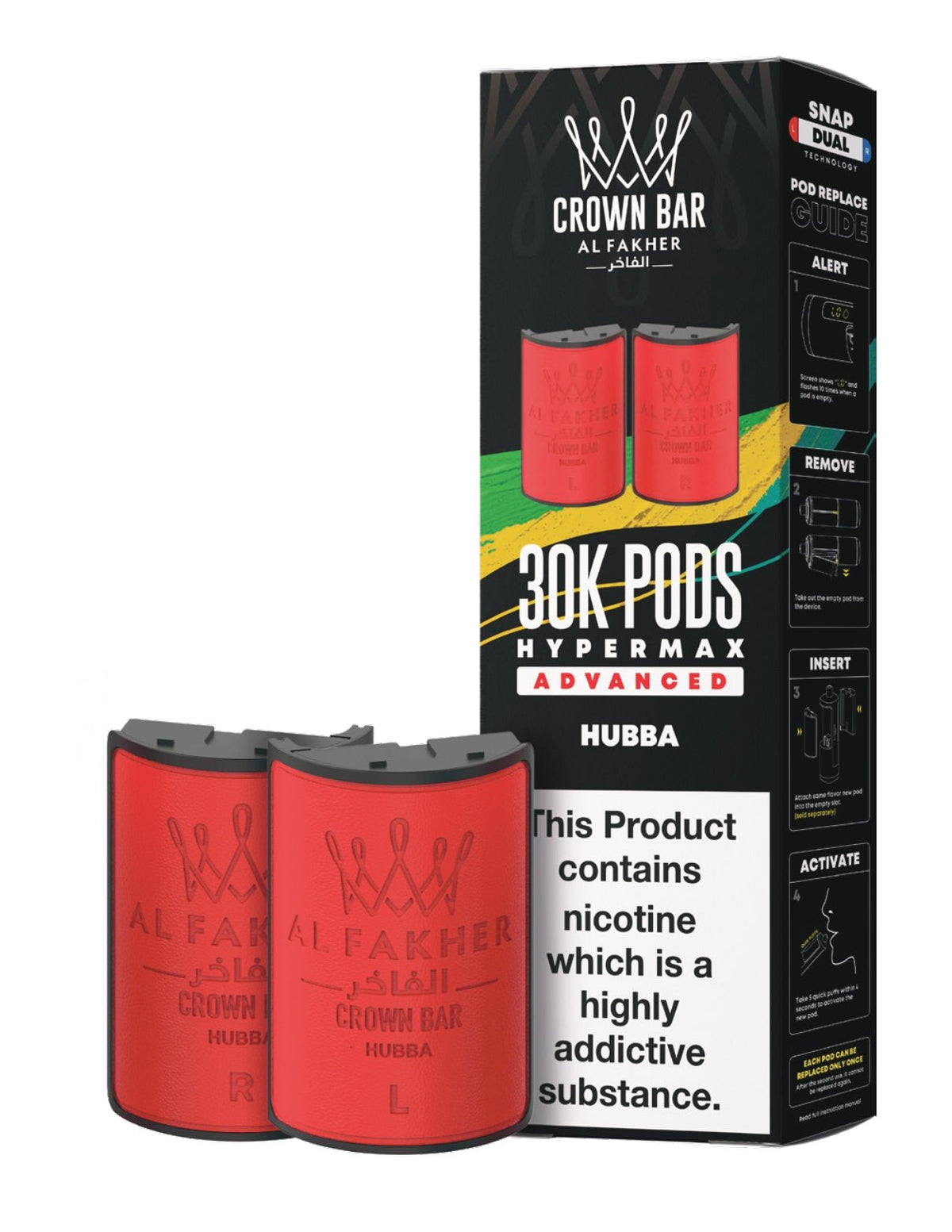 bulk wholesale Al Fakher 30k Hypermax Refill Pods Pack of 5 - Hubba