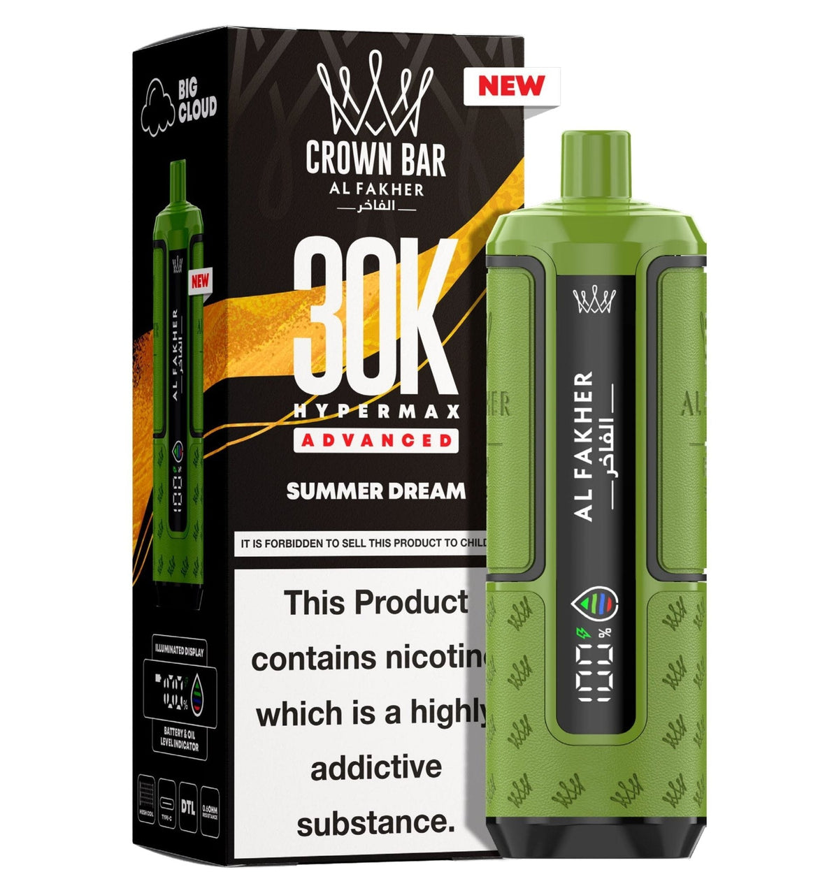 bulk wholesale Al Fakher 30k Hypermax Vape Kit Pack of 5 - Summer Dream