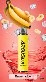 bulk wholesale Argus Bar Neon 2000 Prefilled Pod Kit Box of 10 - Banana Ice