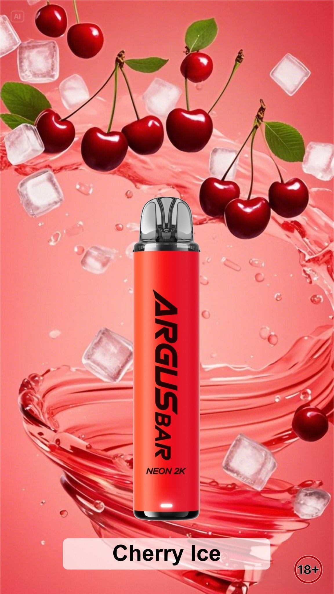 bulk wholesale Argus Bar Neon 2000 Prefilled Pod Kit Box of 10 - Cherry Ice