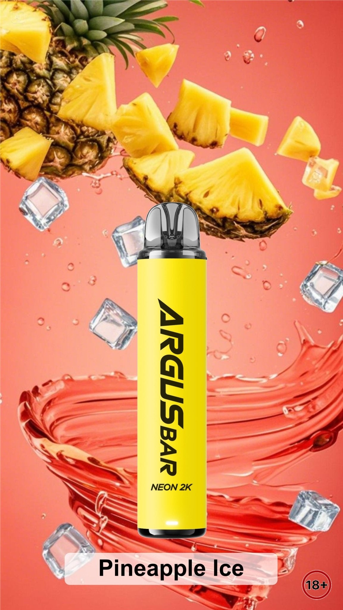 bulk wholesale Argus Bar Neon 2000 Prefilled Pod Kit Box of 10 - Pineapple Ice