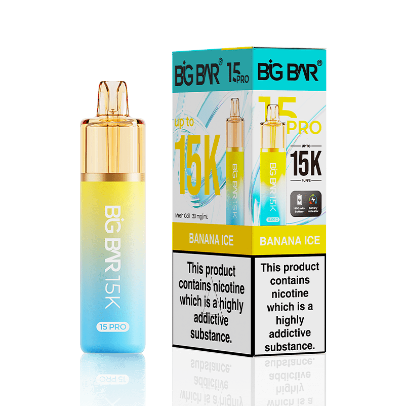 bulk wholesale Big Bar 15000 Pro Vape Kit Box of 5 - Banana Ice