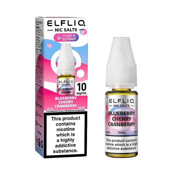 bulk wholesale Blueberry Cherry Cranberry - ELFLIQ 10ML NIC SALT - 10mg
