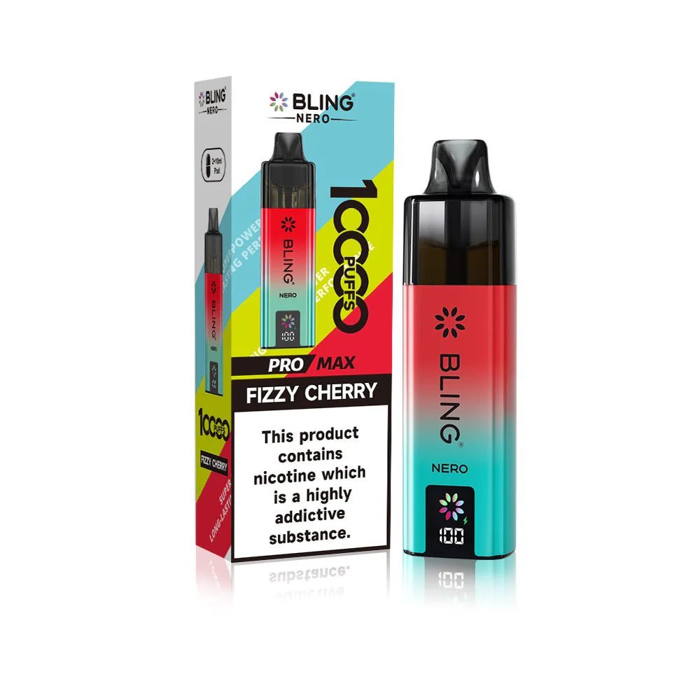 bulk wholesale Crystal Bling Nero 10k Vape Kit Box of 5 - Fizzy Cherry