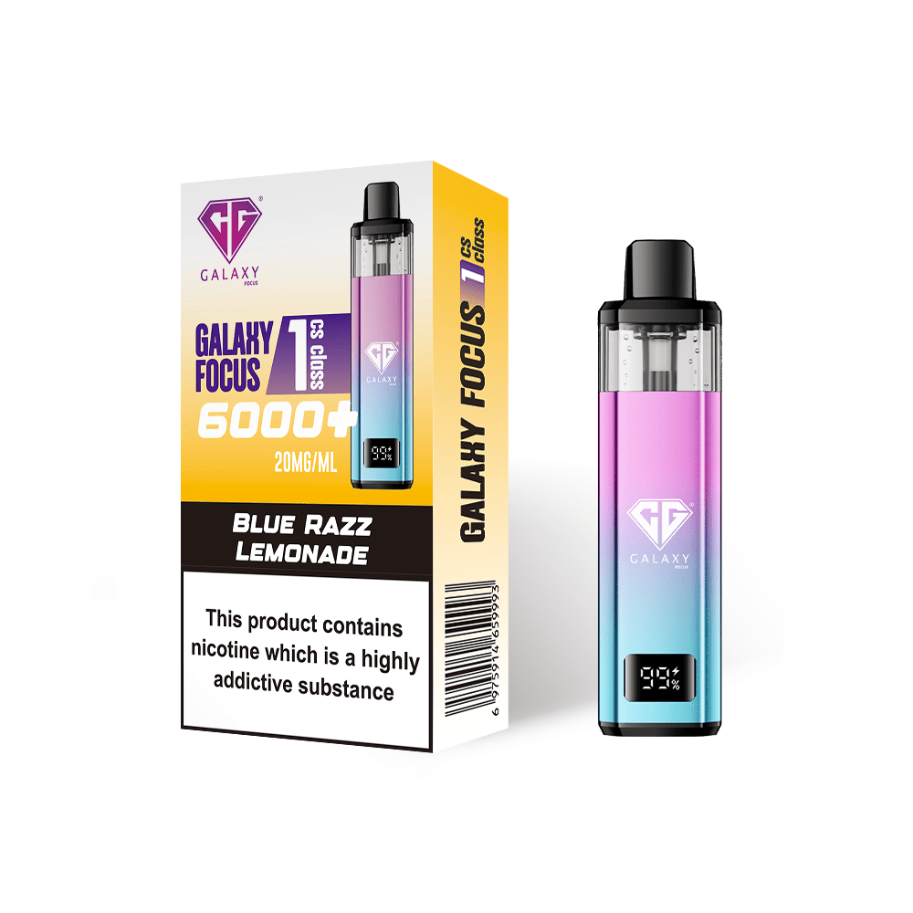 bulk wholesale Crystal Galaxy Focus 6000 Prefilled Pod Vape - Blue Razz Lemonade