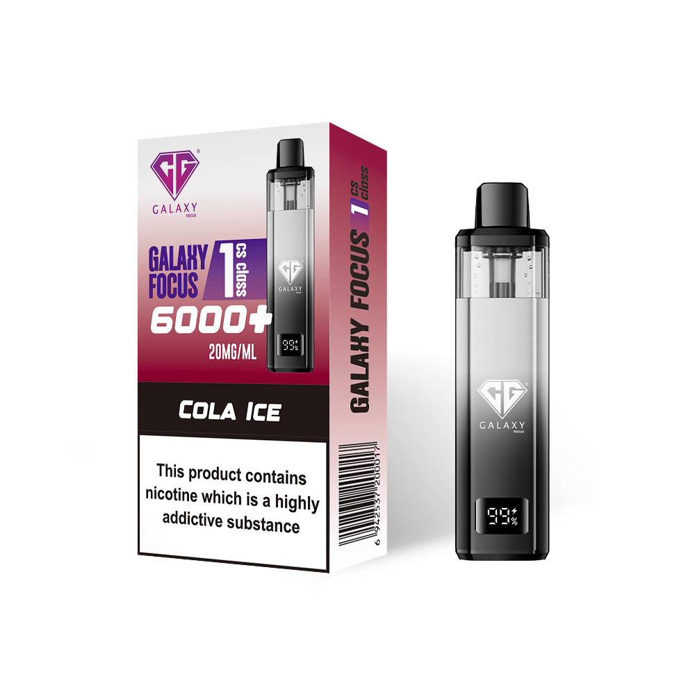 bulk wholesale Crystal Galaxy Focus 6000 Prefilled Pod Vape - Cola Ice