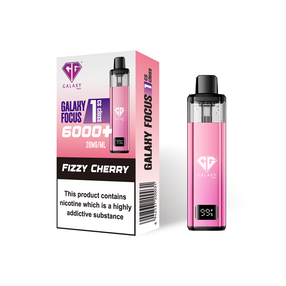 bulk wholesale Crystal Galaxy Focus 6000 Prefilled Pod Vape - Fizzy Cherry