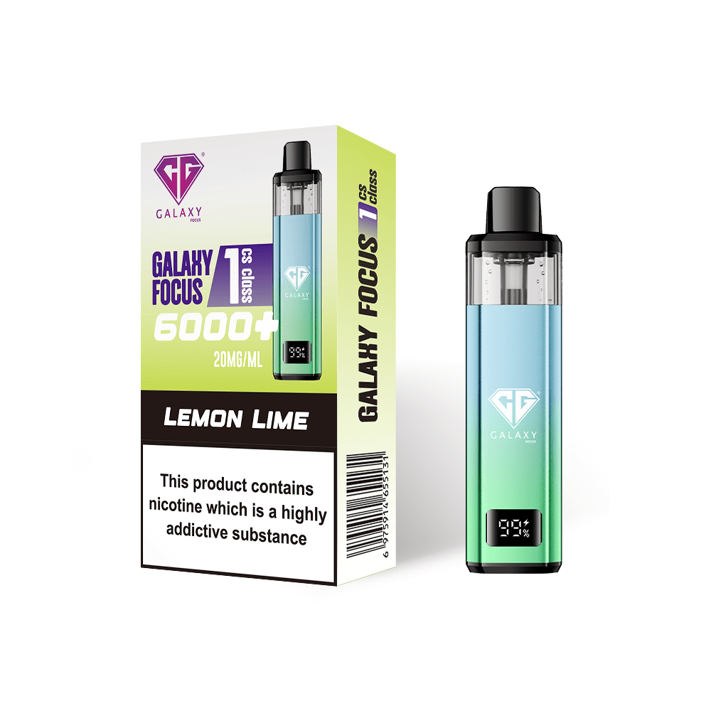bulk wholesale Crystal Galaxy Focus 6000 Prefilled Pod Vape - Lemon Lime