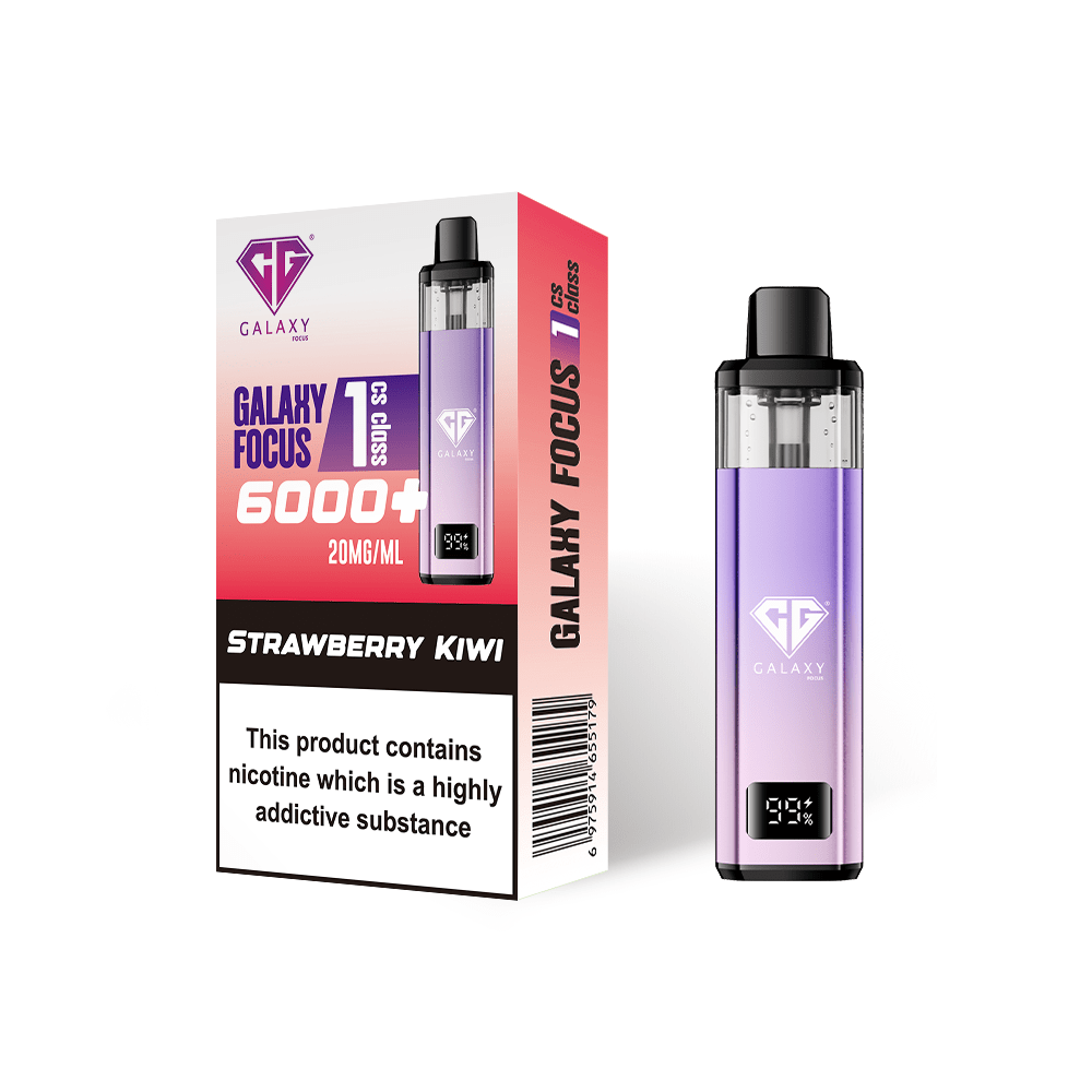 bulk wholesale Crystal Galaxy Focus 6000 Prefilled Pod Vape - Strawberry Kiwi