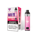 bulk wholesale Crystal Galaxy Focus 6000 Prefilled Pod Vape - Strawberry Raspberry Ice