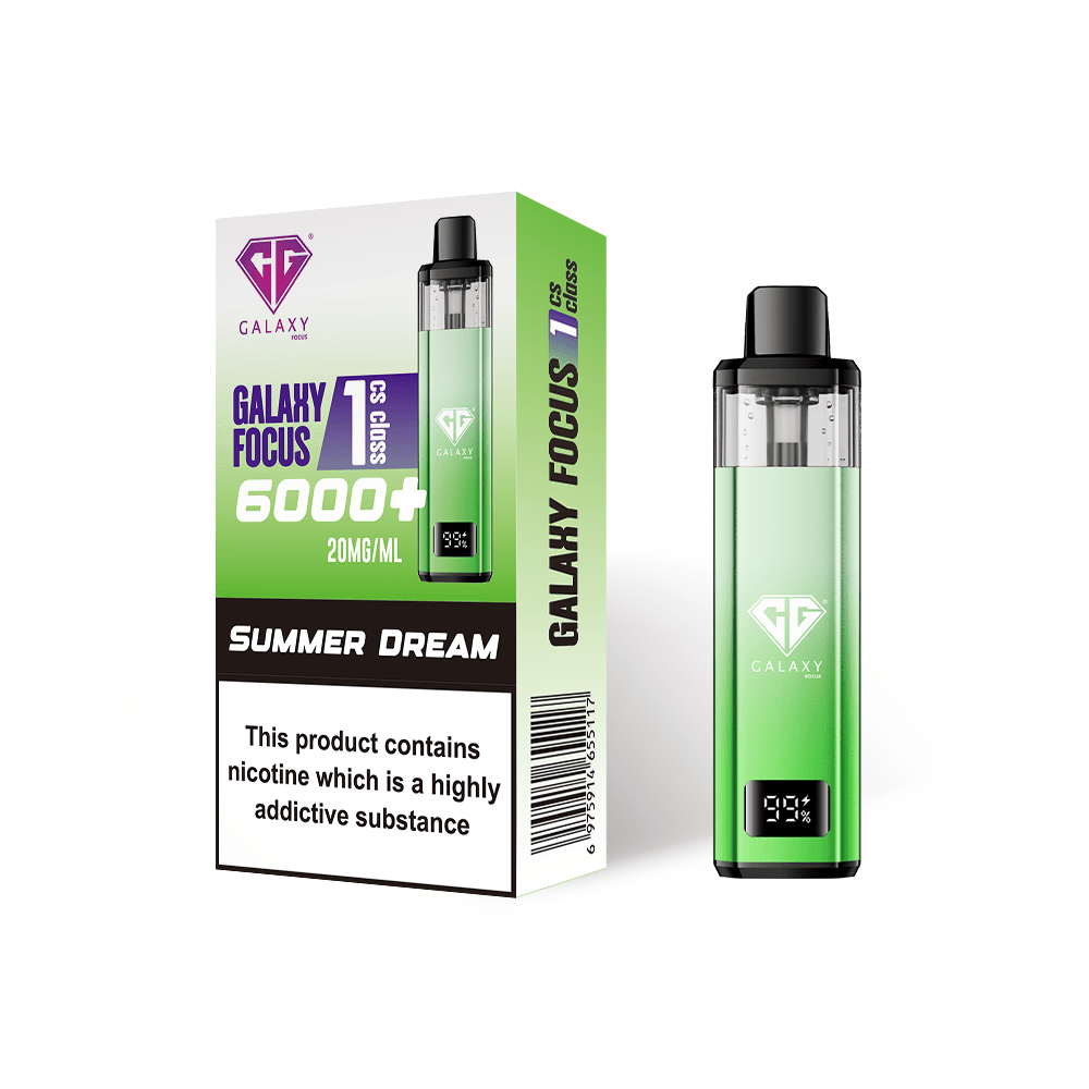 bulk wholesale Crystal Galaxy Focus 6000 Prefilled Pod Vape - Summer Dream