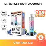 bulk wholesale Crystal Pro CP10K Prefilled Pod Vape 0MG Box of 5 - Blue Razz GB
