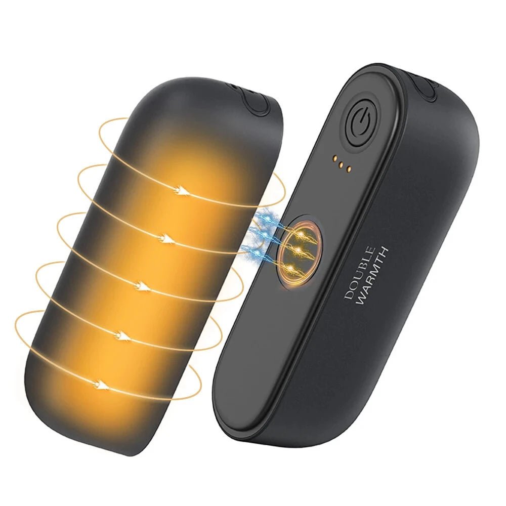 bulk wholesale Double Warmth Hand Warmer Heater - Black