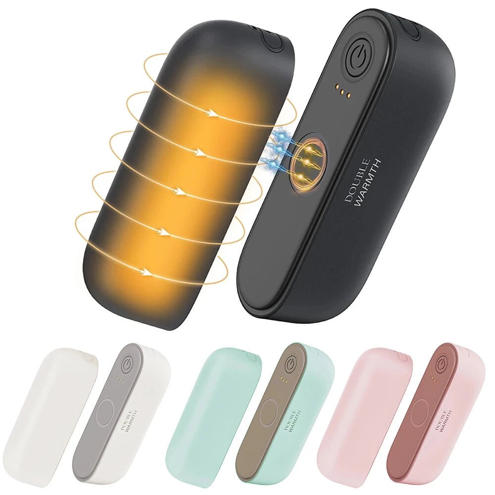 bulk wholesale Double Warmth Hand Warmer Heater - Black