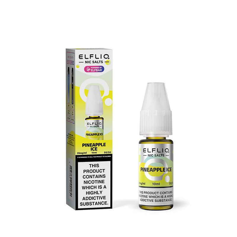bulk wholesale ELF BAR - ELFLIQ - PINEAPPLE - 10ML NIC SALT - 10mg