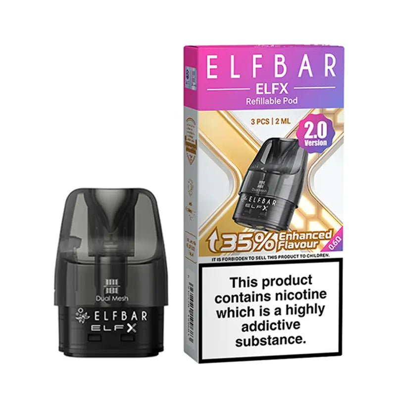 bulk wholesale Elf Bar ELFX 2.0 Replacement Pods - 0.6ohm