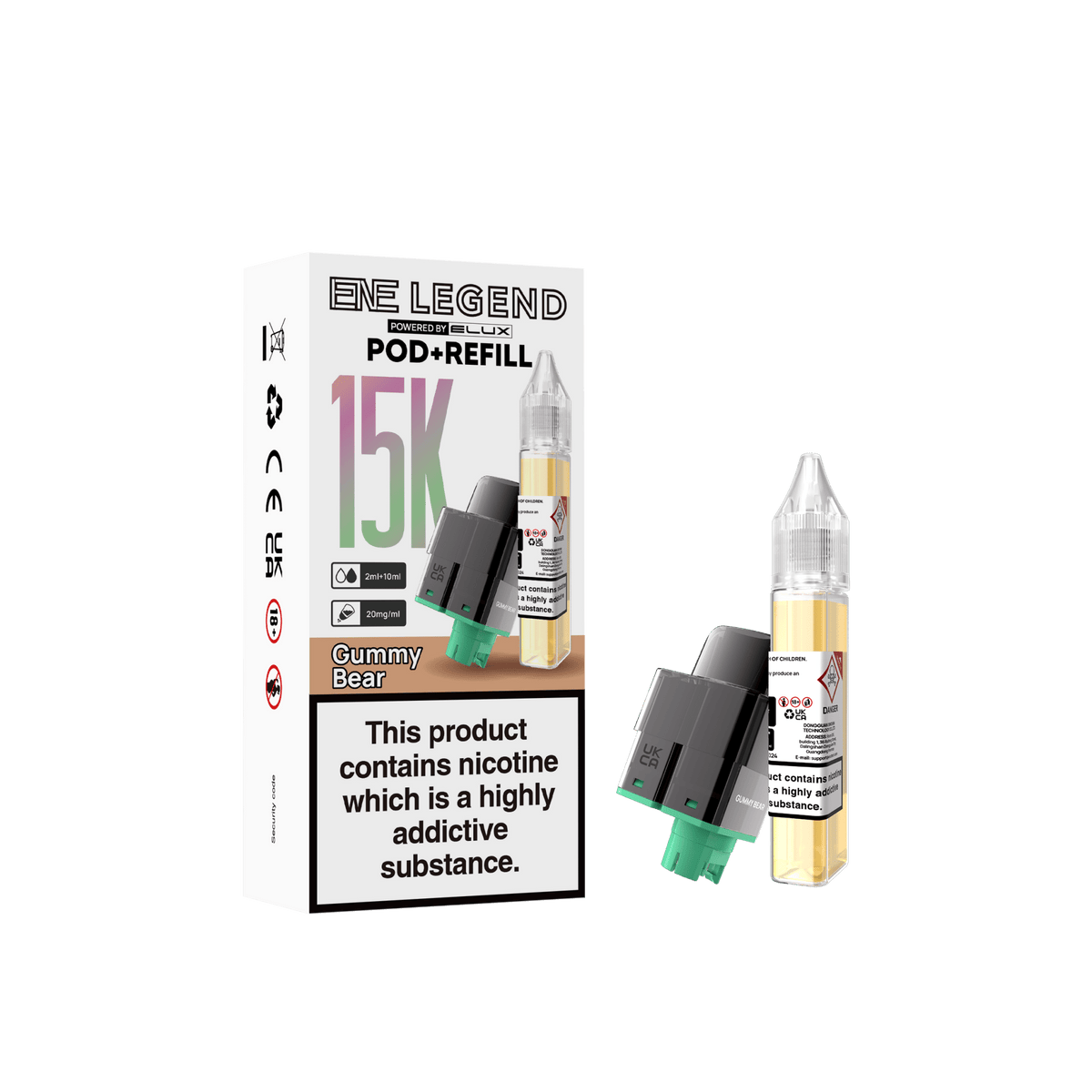 bulk wholesale Elux ENE Legend 15k Replacement Pods - Gummy Bear