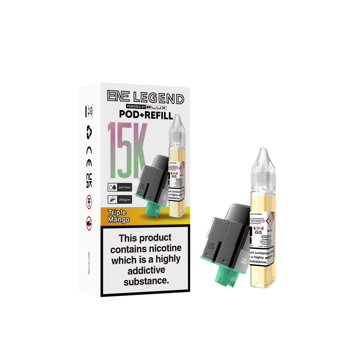 bulk wholesale Elux ENE Legend 15k Replacement Pods - Triple Mango