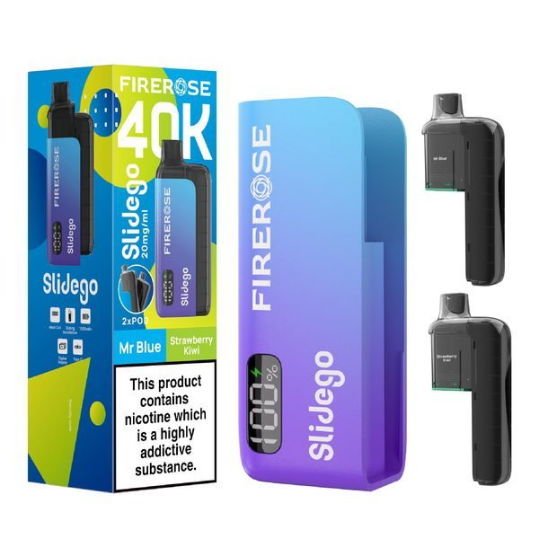 bulk wholesale Elux FireRose Slidego 40K Prefilled Pod Kit - Mr Blue / Strawberry Kiwi