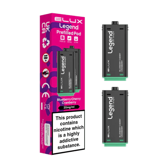 bulk wholesale Elux Legend 1500 Replacement Pods Pack of 2 - Blueberry Cherry Cranberry