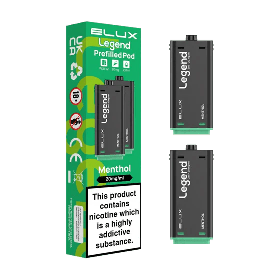 bulk wholesale Elux Legend 1500 Replacement Pods Pack of 2 - Menthol