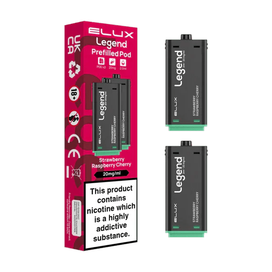 bulk wholesale Elux Legend 1500 Replacement Pods Pack of 2 - Strawberry Raspberry Cherry