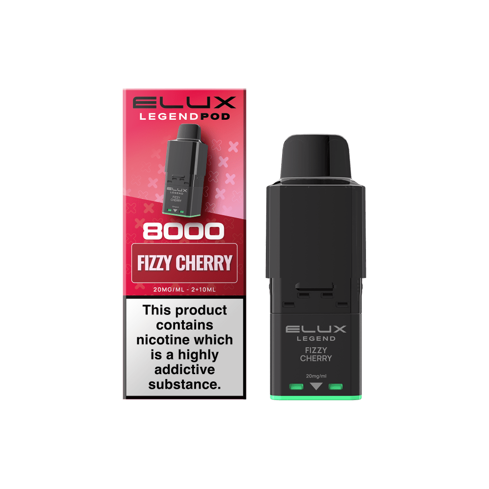 bulk wholesale Elux Legend 8000 Refill Pods Box of 5 - Fizzy Cherry