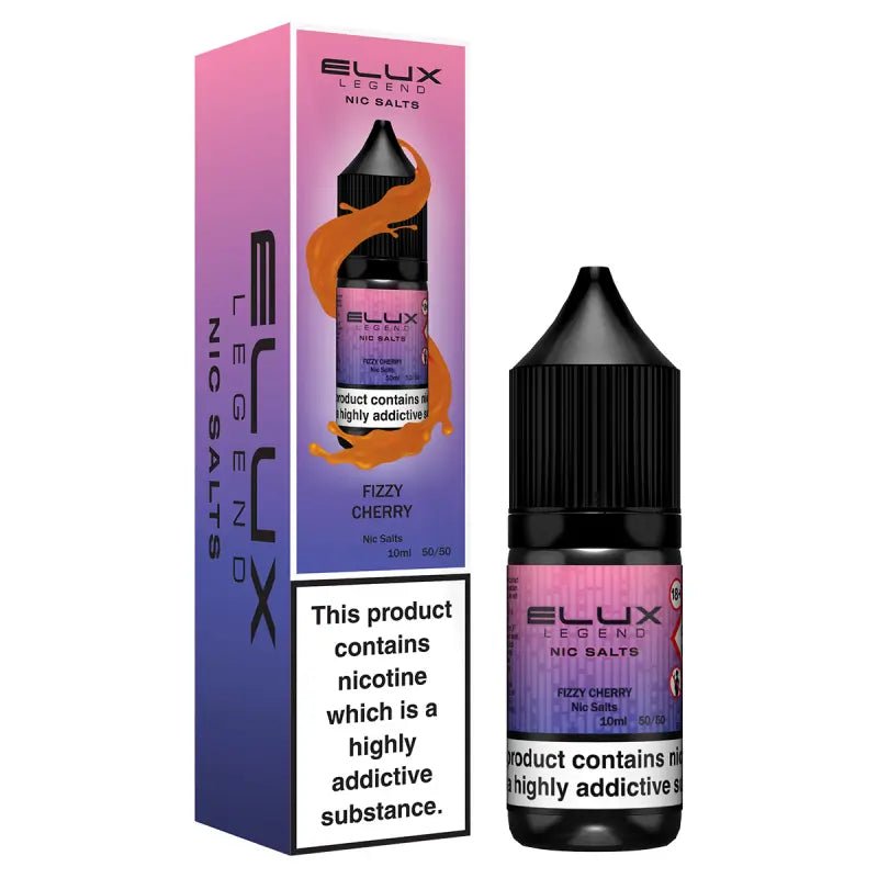 bulk wholesale Elux Legend Nic Salts 10ml E - Liquids - 5mg Box of 10 - Fizzy Cherry