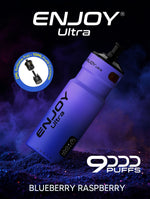 bulk wholesale Enjoy Ultra 9000 Vape Kit Box of 5 - Blueberry Raspberry