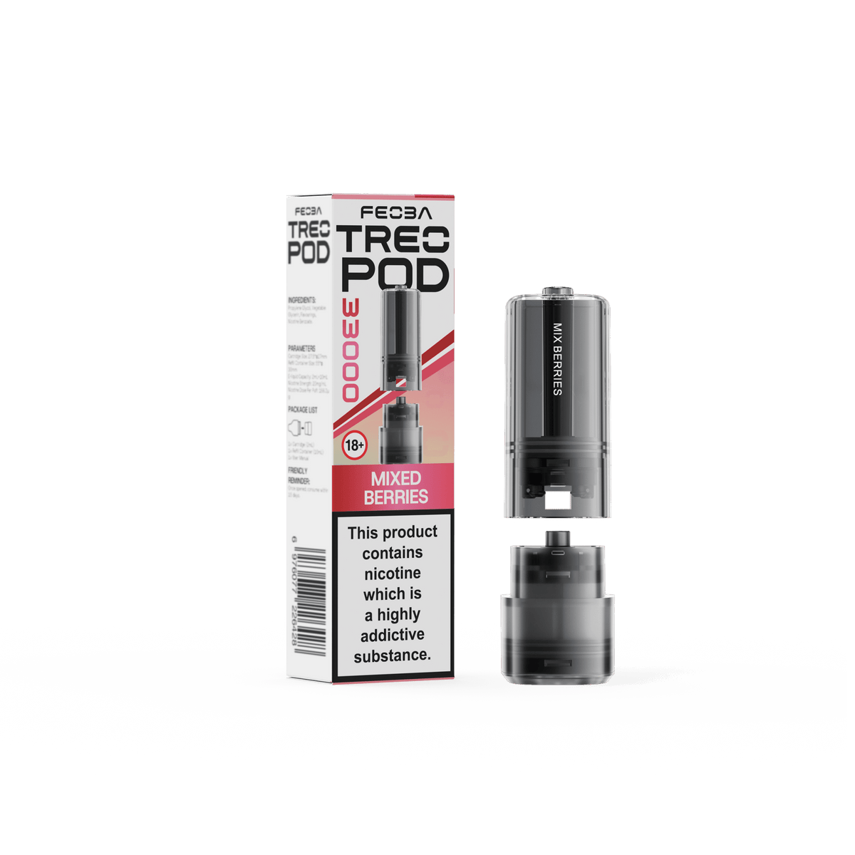 bulk wholesale Feoba Treo 33k Replacement Pods Box of 5 - Mixed Berries