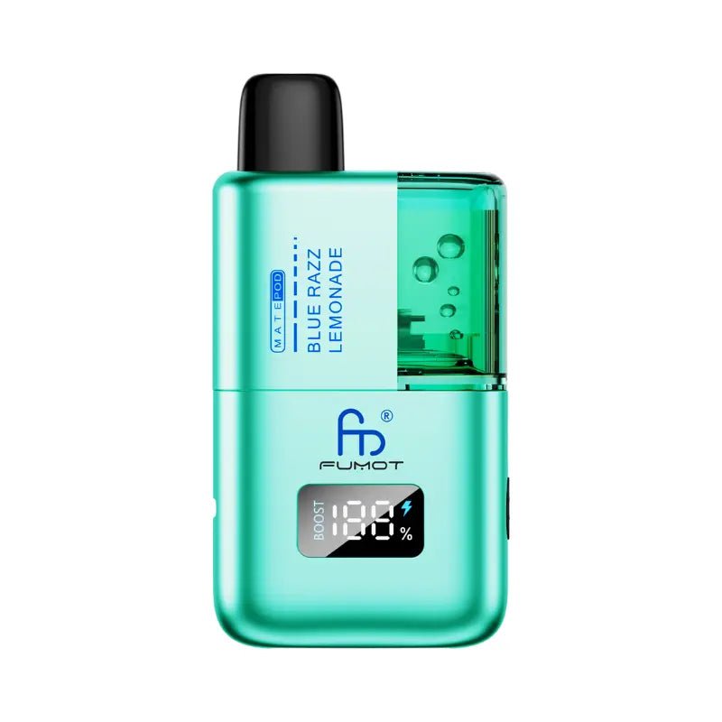 bulk wholesale Fumot Mate 10k Prefilled Pod Vape Kit Box of 5 - Blue Razz Lemonade
