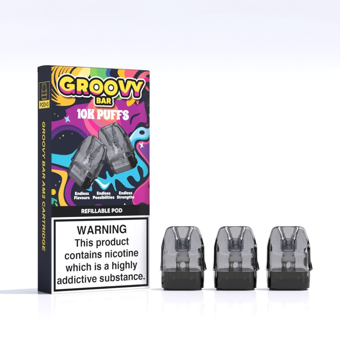 bulk wholesale Groovy Bar 10k Refillable Pods Pack of 3 - 0.8 Ohm