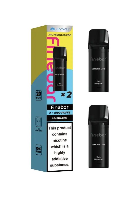 bulk wholesale Hayati Finebar 1000 Replacement Pods - Lemon Lime