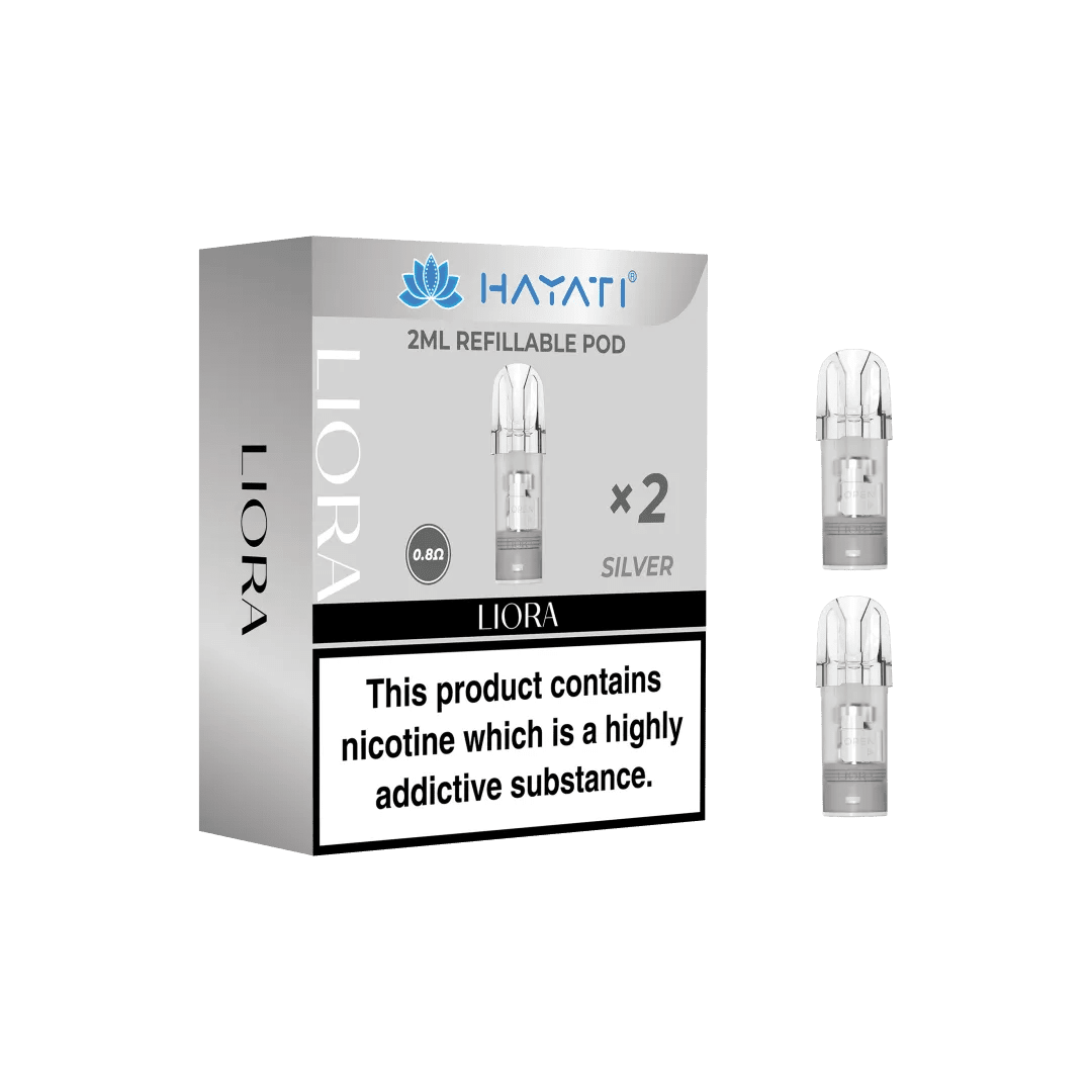 bulk wholesale Hayati Liora Refillable Empty Pods - Silver