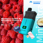 bulk wholesale Hayati Mini Ultra 1500 Prefilled Pod Vape Kit Box of 5 - Blueberry Cotton K / Raspberry Cotton K