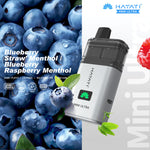 bulk wholesale Hayati Mini Ultra 1500 Prefilled Pod Vape Kit Box of 5 - Blueberry Straw' Menthol / Blueberry Raspberry Menthol